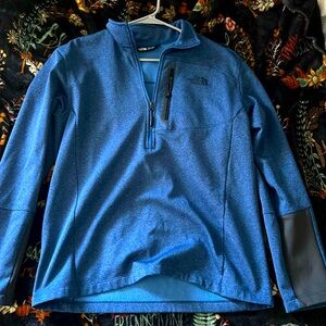 Large, Blue North Face Sweater
